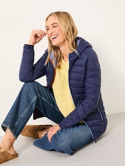 FatFace Ruby Navy Lightweight Puffer Coat - Image 4 of 5