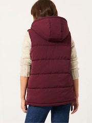 FatFace Gem Burgundy Red Gilet - Image 2 of 6