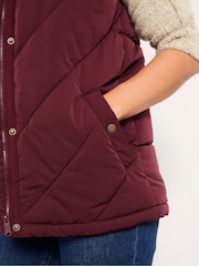 FatFace Gem Burgundy Red Gilet - Image 4 of 6