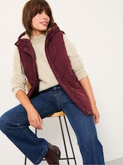 FatFace Gem Burgundy Red Gilet - Image 5 of 6
