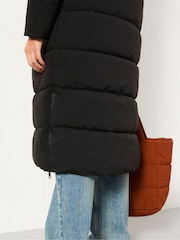FatFace Harley Black Longline Puffer Coat - Image 5 of 6