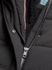 FatFace Harley Black Longline Puffer Coat - Image 7 of 7