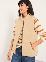 بني فاتح بني - FatFace Reversible Gilet - صورة 4 من 8