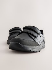 Negro - Zapatos escolares de cuero con cierre con un toque - Imagen 3 de 6