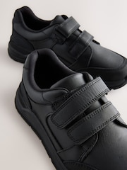 Negro - Zapatos escolares de cuero con cierre con un toque - Imagen 5 de 6