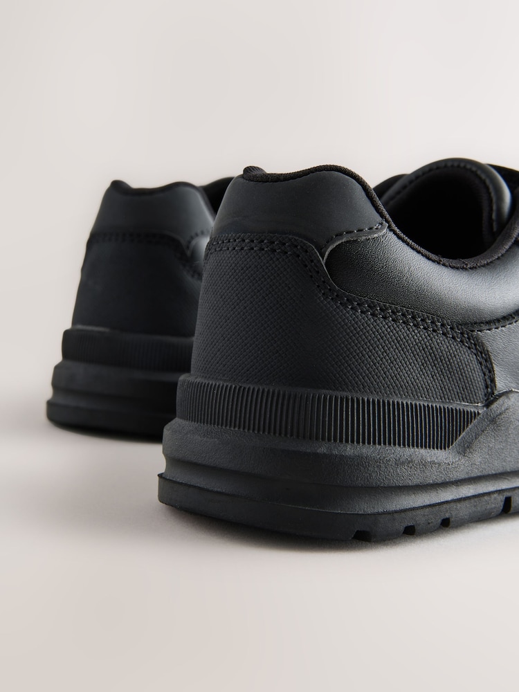 Negro - Zapatos escolares de cuero con cierre con un toque - Imagen 6 de 6
