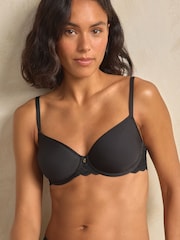 Black Pad Full Cup Premium Ultimate Comfort Lightweight Breathable T-Shirt Bra - Image 1 of 9