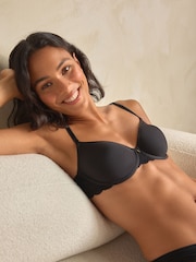 Black Pad Full Cup Premium Ultimate Comfort Lightweight Breathable T-Shirt Bra - Image 2 of 9