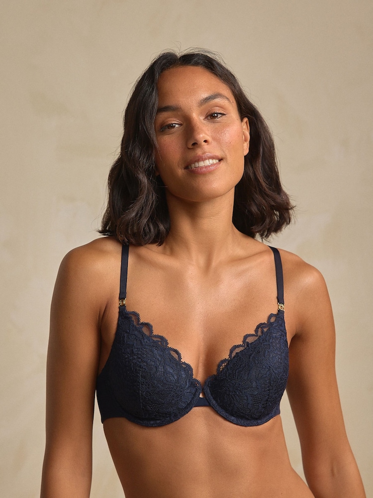 Navy Pad Full Cup Premium Ultimate Comfort T-Shirt Bra - Image 2 of 8