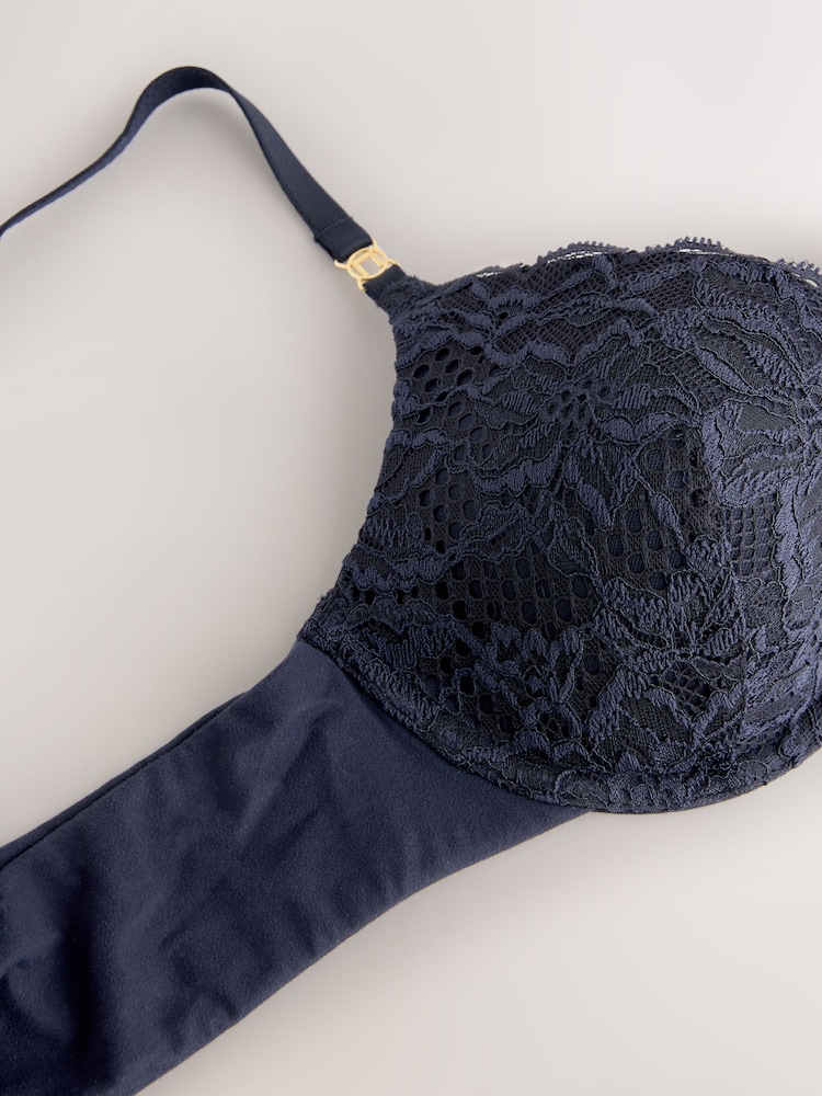 Navy Pad Full Cup Premium Ultimate Comfort T-Shirt Bra - Image 8 of 8
