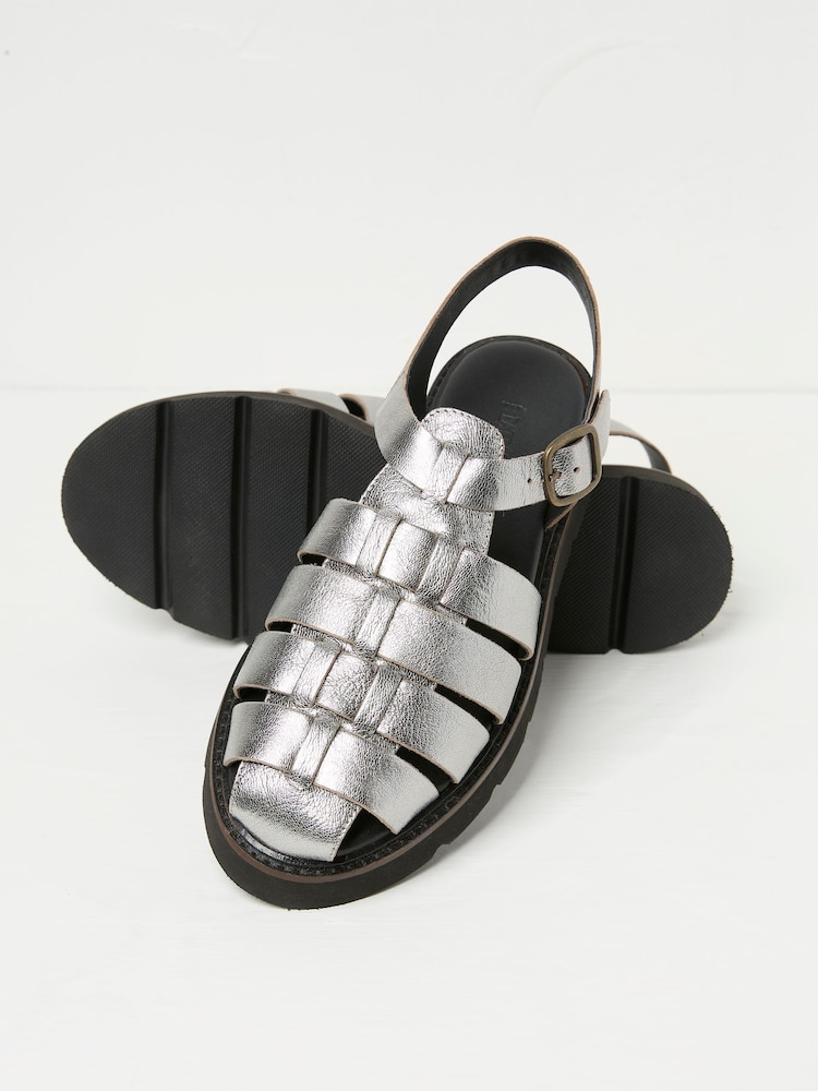 FatFace Silver Elodie Fisherman Sandals - Image 3 of 3