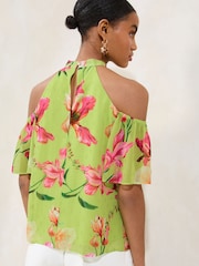 Top con hombros descubiertos y diseño estampado de Lipsy - Imagen 4 de 4