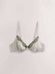 Plum/Green Non Pad Plunge High Shine Bra - Image 3 of 5