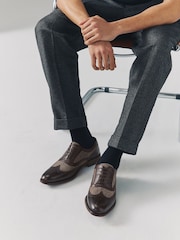 Brown Heritage Brogue Shoes - Image 1 of 7