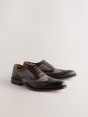 Brown Heritage Brogue Shoes - Image 3 of 7