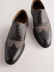 Brown Heritage Brogue Shoes - Image 5 of 7