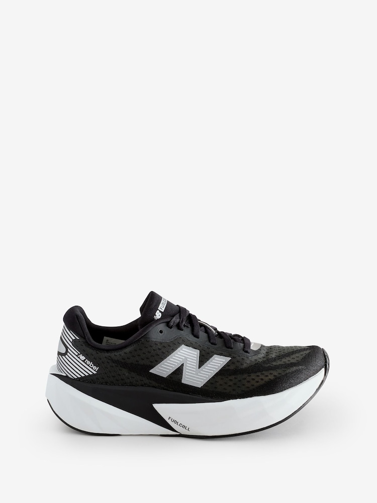 New Balance Black/White Womens Fuelcell Rebel v5 Trainers - Image 1 of 1