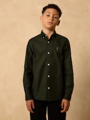 Dark Green Single Oxford Shirt (3-16yrs) - Image 1 of 9