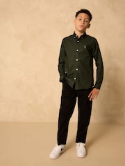 Dark Green Single Oxford Shirt (3-16yrs) - Image 2 of 9