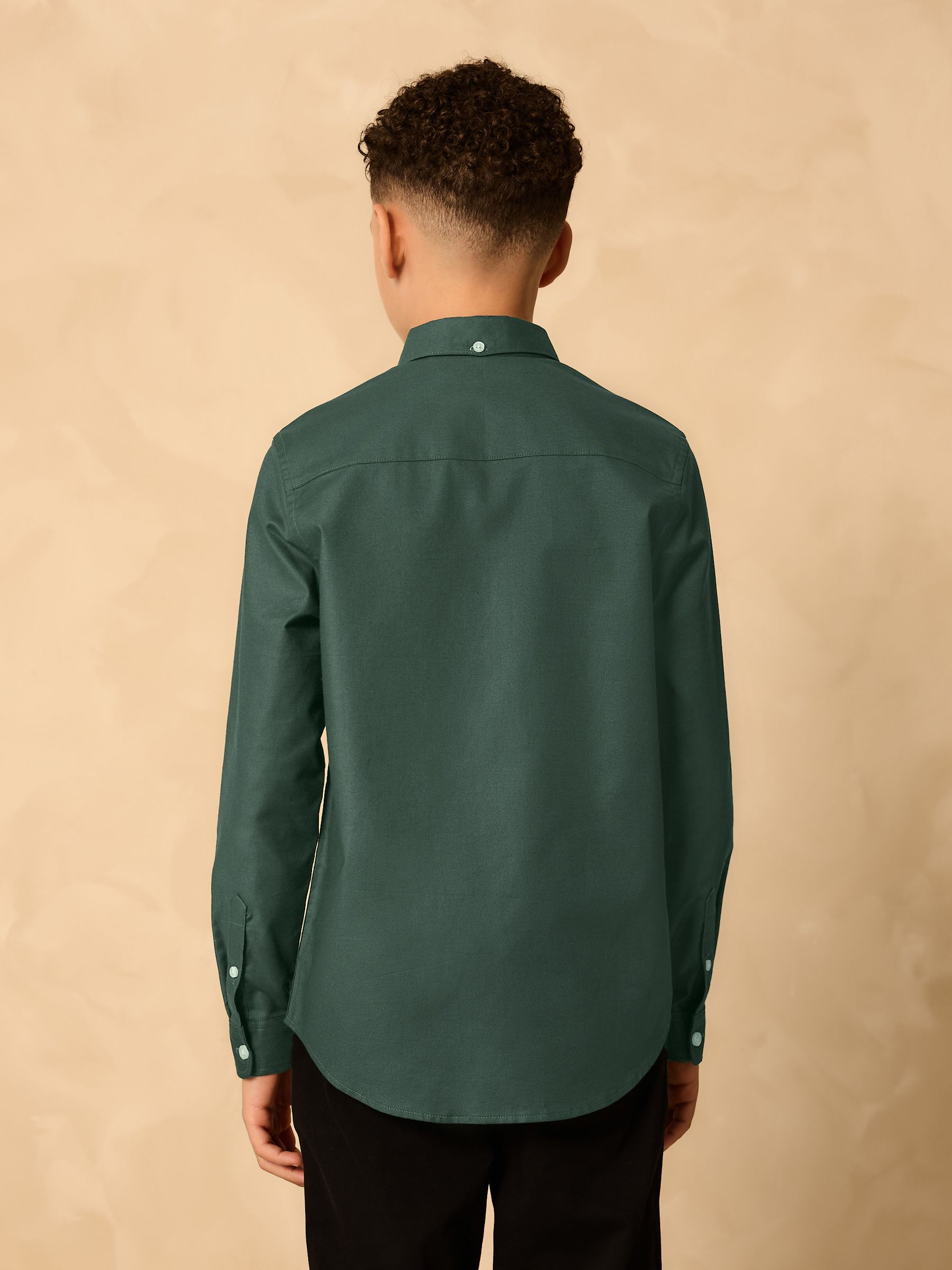 Buy Dark Green Single Oxford Shirt (3-16yrs) from Next USA