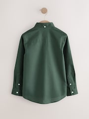Dark Green Single Oxford Shirt (3-16yrs) - Image 6 of 9