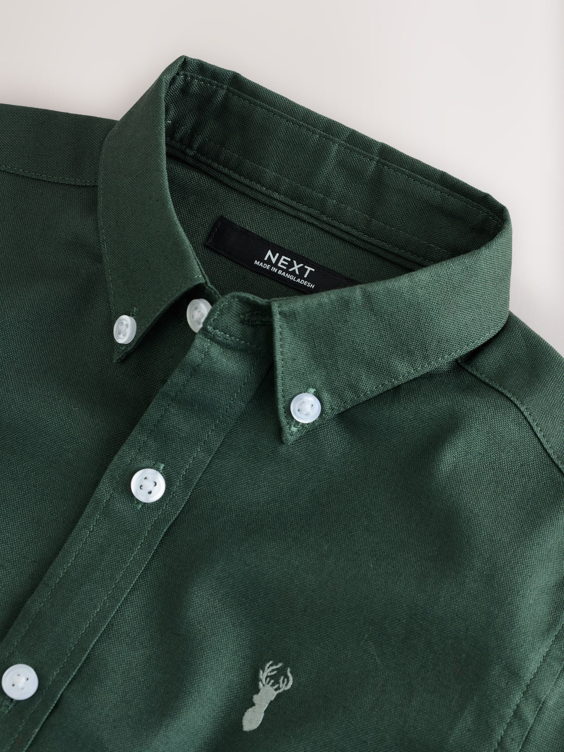 Buy Dark Green Single Oxford Shirt (3-16yrs) from Next USA