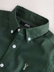 Dark Green Single Oxford Shirt (3-16yrs) - Image 7 of 9