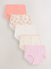 Daisy Print Full Brief Rich Knickers 5 Pack - Image 1 of 8