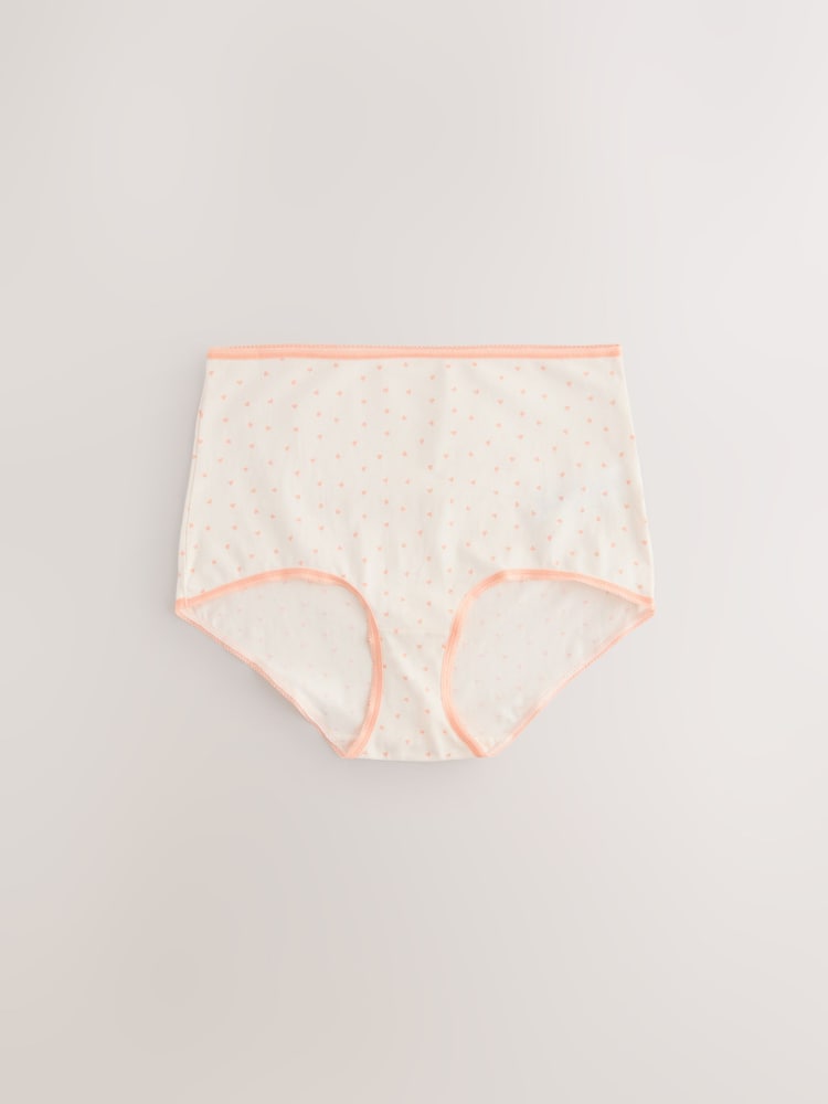Daisy Print Full Brief Cotton Rich Knickers 5 Pack - Image 5 of 8