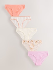 Floral Print Bikini Rich Knickers 5 Pack - Image 1 of 8