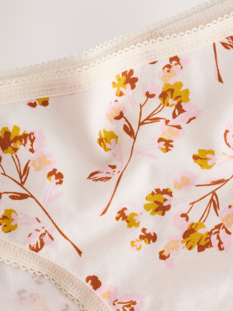 Floral Print Bikini Rich Knickers 5 Pack - Image 8 of 8