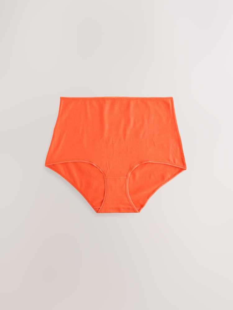 Jewel Tone Full Brief Cotton Rich Knickers 5 Pack - Image 3 of 8
