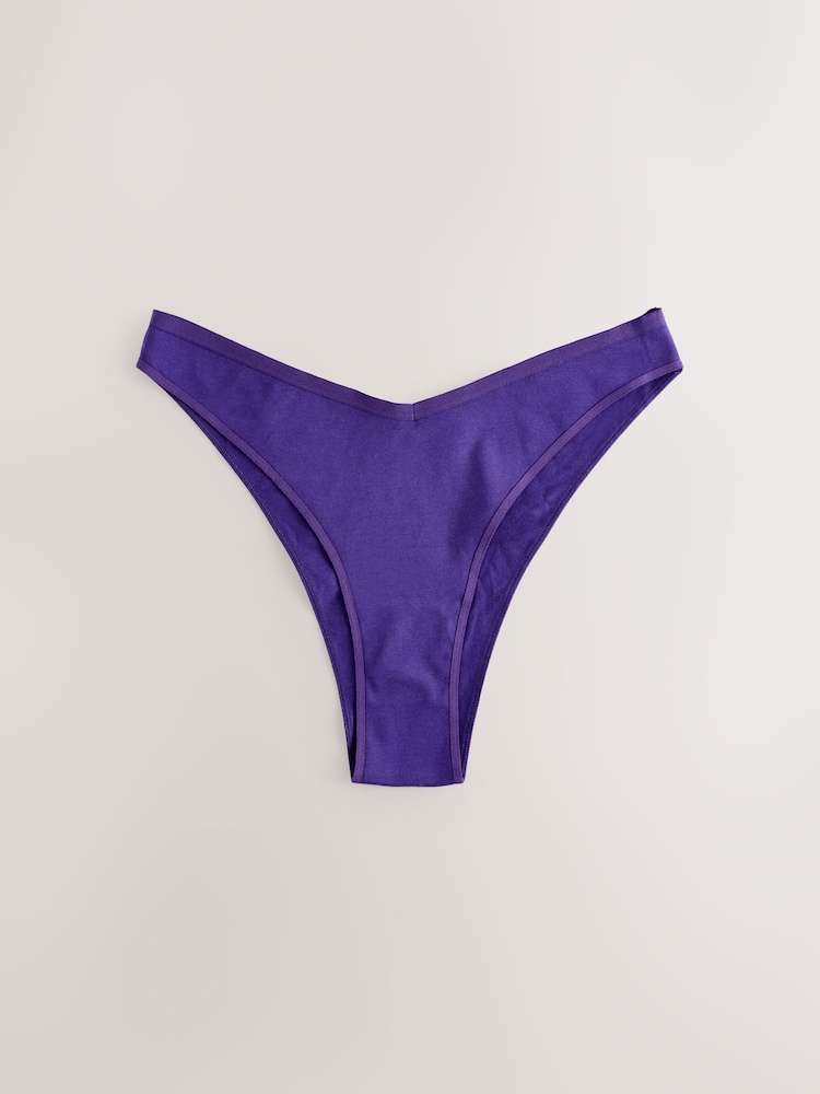 Couleur pierre précieuse - Culotte en coton riche 5 Pack - Image 6 of 8