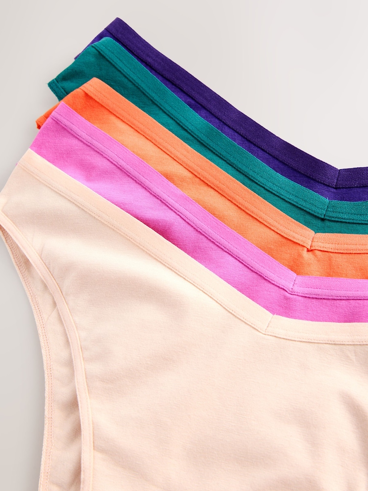 Couleur pierre précieuse - Culotte en coton riche 5 Pack - Image 7 of 8