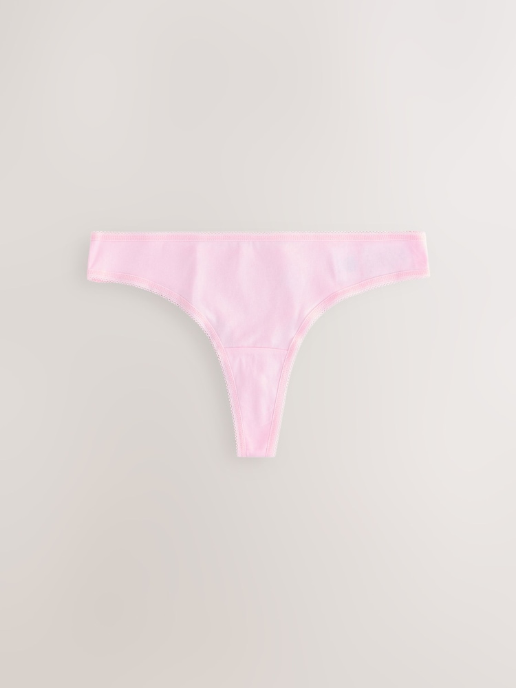 Floral Print Thong Rich Knickers 5 Pack - Image 2 of 7