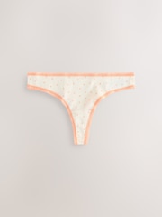 Floral Print Thong Rich Knickers 5 Pack - Image 3 of 7