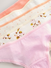 Floral Print Thong Rich Knickers 5 Pack - Image 7 of 7