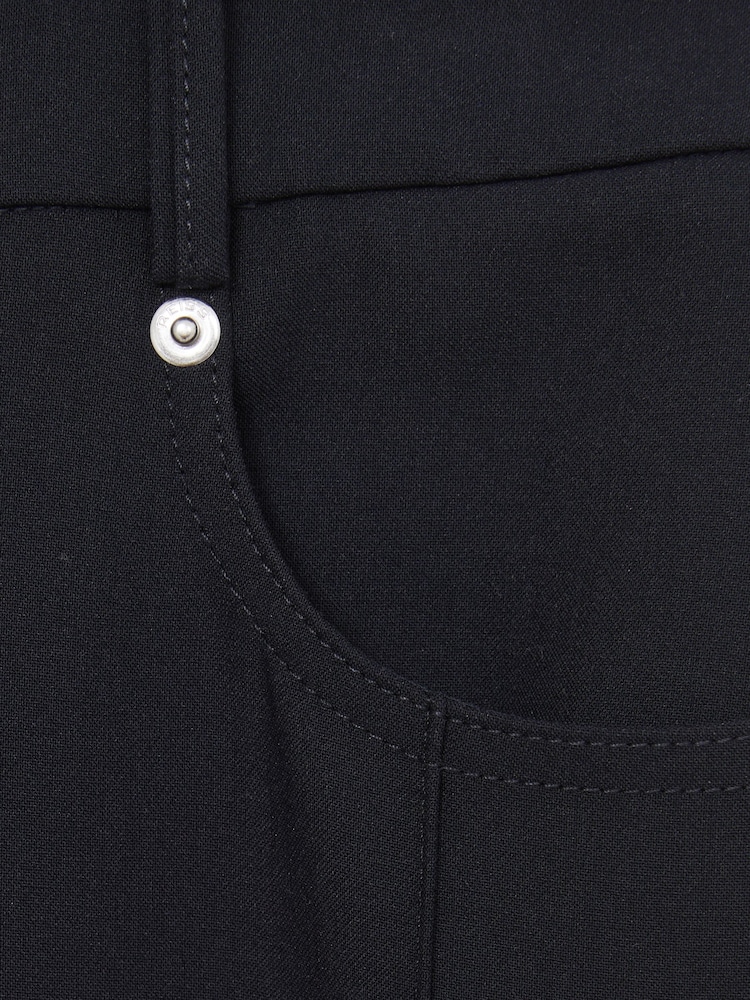 Reiss Navy Heather Palazzo Tailored Trousers - Image 6 of 6