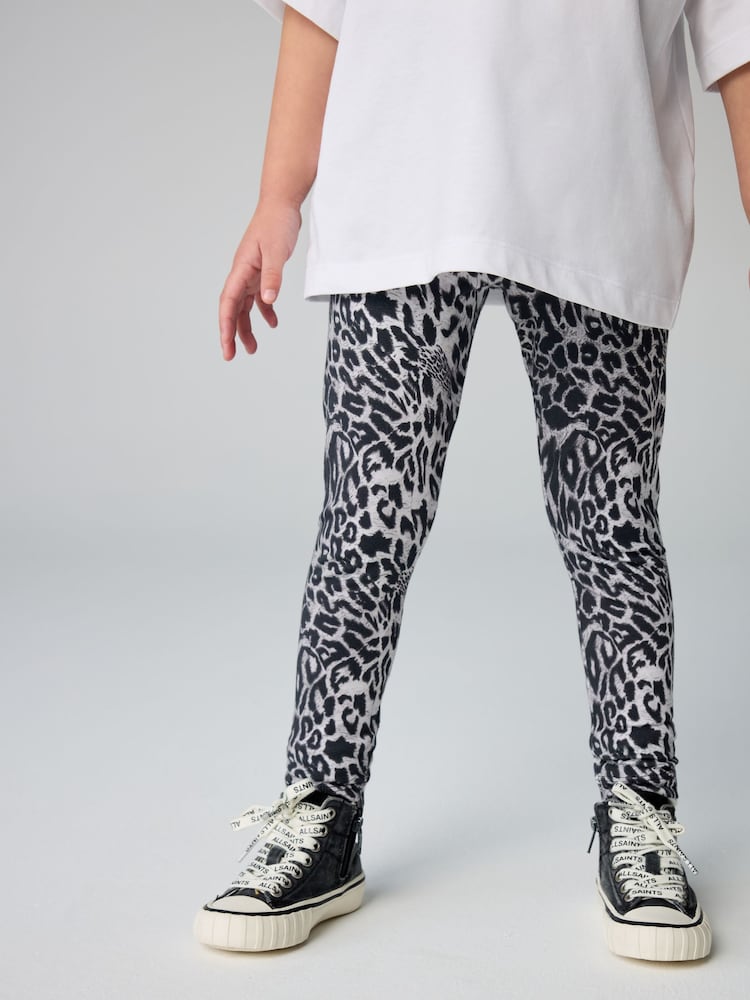Gris léopard - smALLSAINTS ensemble t-shirt et legging oversize Under Girls - Image 5 of 9