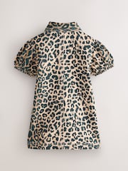 smALLSAINTS Leopard Younger Jackie Puff Sleeved Denim Dress - Image 6 of 9