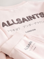 smALLSAINTS Light Pink Underground Oversized Younger Girls Sweatshirt and Joggers Set - Image 3 of 7