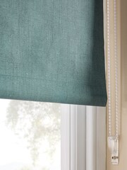 Sage Green Ready Made Printed Plain Moisture Resistant Roller Blind - Image 3 of 5