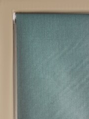 Sage Green Ready Made Printed Plain Moisture Resistant Roller Blind - Image 4 of 5