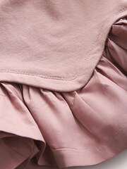 smALLSAINTS Mid Pink Tierra Peplum Younger Girls Sweat Dress - Image 3 of 4