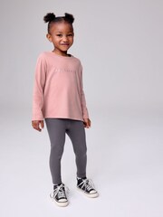 smALLSAINTS Mid Pink Younger Lace Back T-Shirt and Leggings Set - Image 2 of 11