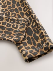 smALLSAINTS Grey/Leopard Tierra Sweatshirt and Legging Younger Girls Set - Image 6 of 6