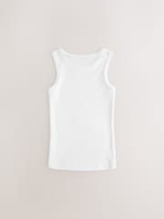White 100% Cotton Vests 10 Pack (1.5-16yrs) - Image 10 of 14
