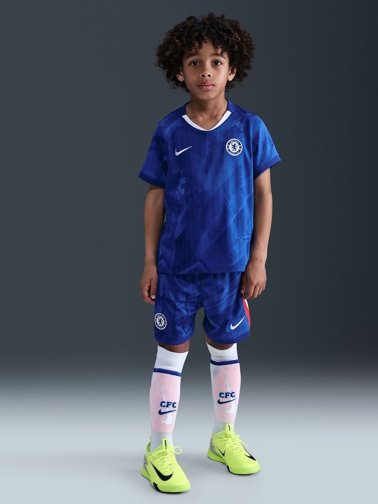 Nike Blue Chelsea FC 2025/26 Little Kids Stadium Home Kit - Image 1 of 5