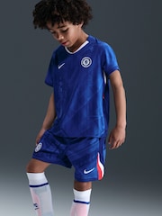 Nike Blue Chelsea FC 2025/26 Little Kids Stadium Home Kit - Image 3 of 5