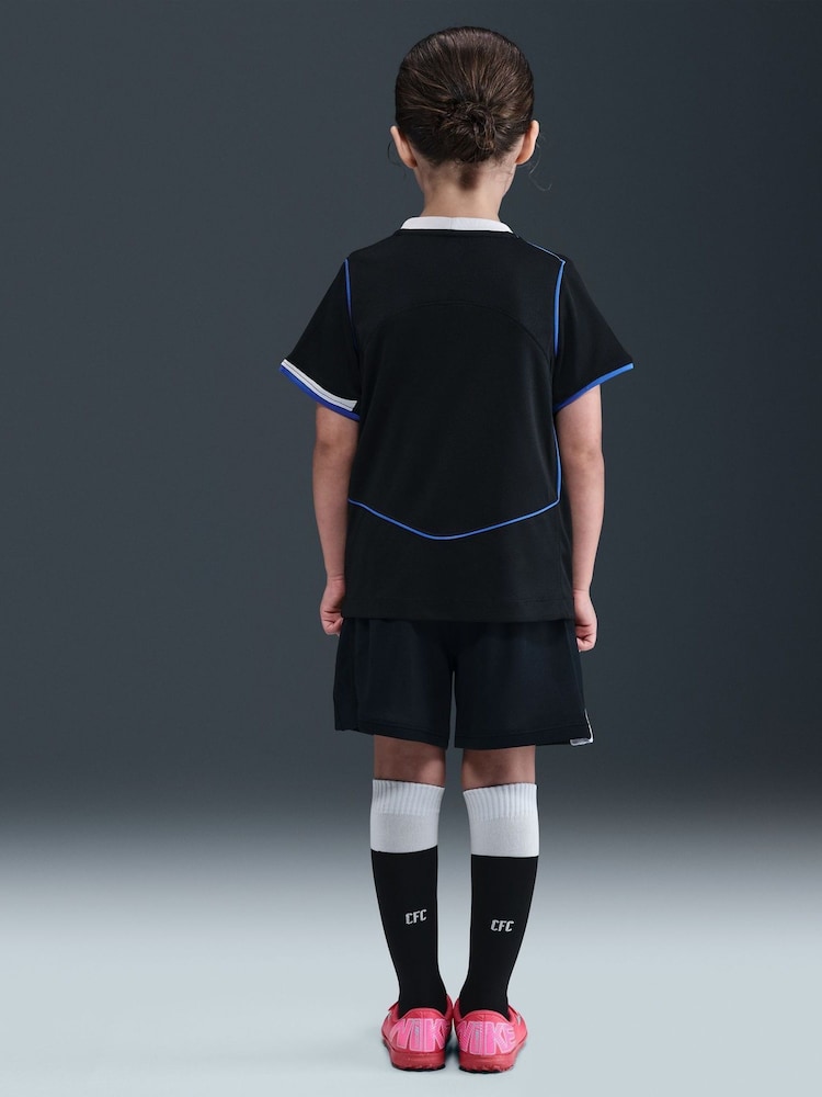 Nike Black Chelsea FC 2025/26 Stadium Third 3 Piece Football Kit - Image 2 of 7 Nike Black Chelsea FC 2025/26 Stadium Third 3 Piece Football Kit - Image 2 of 7